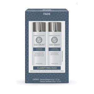 Go Gray Clarifying Charcoal Daily Shampoo & Conditioner Full Size Set 2 Piece